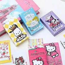 Sanrio 54pcs Sanrio Hello KT, Kuromi, Cinnamoroll, My Melody Playing Cards, Rich Patterns, Various Styles To Choose From, Sanrio Cards Are Fun And Easy Entertainment Cards, With Boxes, Perfect For Party Games, Attractive Sanrio Lovers Gifts
