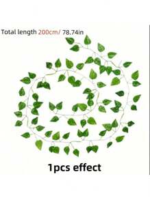 12/24pcs Silk Artificial Ivy Vines Leaf Garland Plants Hanging Wedding Garland Fake Foliage Flowers Home Kitchen Garden Office Wedding Wall Decor Gifts Birthday Graduation