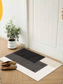 1 szt. Nowoczesny prosty lekki luksusowy dywan, odpowiedni do salonu sypialni biura, mata wejściowa, dźwiękoszczelny antypoślizgowy dywanik domowy nadający się do prania w pralce, dekoracja pokoju