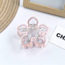 Museum-Grade Acetate Floral Hair Claw Clip - Hand-Set Rhinestone Blooms & Prism-Cut Petals Bridal Hair Accessories For Engagement Photos, Garden Parties, Red Carpet Events