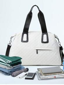 Travel Bag, A Fusion Of Exquisite Craftsmanship And Fashionable Style - White - View 3