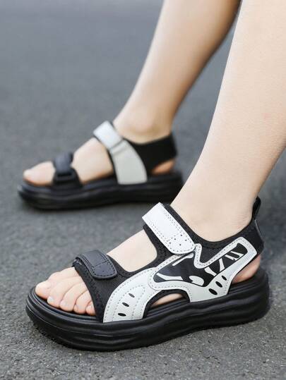 全新夏季儿童户外凉鞋防滑男童鞋时尚软底舒适百搭沙滩鞋