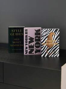 1 件仿真书用于装饰，设计师奢华现代假装饰书用于家庭书架装饰，书架客厅时尚装饰入口咖啡桌堆叠书籍装饰最佳礼物 - 彩色 - 查看 2