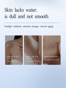 400ml 烟酰胺滋养保湿霜 - 含胶原蛋白、透明质酸、天然芦荟提取物，保湿、平滑、滋润、改善毛发角化病、亮白、不油腻 - 藍白色 - 查看 5