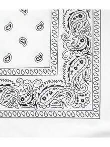1 szt. Chustka bandana Unisex Hip Hop Czarna opaska do włosów Chusta na szyję Sportowe nakrycia głowy Owijki na nadgarstki Chusty na głowę Kwadratowe chustki z nadrukiem Chusteczka