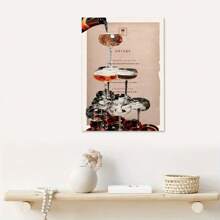 Set de 1 pieza/3 piezas de arte decorativo vintage, murales clásicos modernos con estética minimalista, aptos para apartamentos universitarios, salas de estar, dormitorios, aulas, cocinas, baños, carteles de arte de pared SIN marco