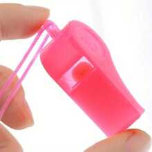 10/20 Vibrant Colored Sports Whistles With Ropes, Made Of High Refractive Index Polymer, Suitable For Coaches, Referees, Cheerleaders, Outdoor Activities (Color Random) - Multicolor - View 2