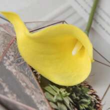 1 pièce de fleurs artificielles, faux lys de Calla, décoration florale pour la maison, décoration de mariage. Signification : pureté, noblesse, amour, espoir, résilience, humilité