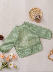 1 件装防水围兜，婴幼儿喂食围兜，大口袋进食罩衣 6-36 个月 - 彩色 - 查看 9