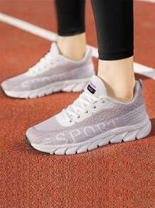 Tênis Casuais Esportivos e Confortáveis para Mulheres, Tênis para Caminhada Leves e Respiráveis com Plataforma de Cunha Bicolor, Sapatos Casuais de Tecido de Verão com Bico Redondo Simples, Sapatos Femininos, Tênis de Plataforma Bicolor e Confortáveis, Sapatos de Caminhada de Malha Respiráveis e de Cunha para Praia e Férias de Verão, Tênis Casuais Minimalistas Leves e de Alta Qualidade para Uso Externo, com Sola Antiderrapante e Durável