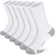 7 Pairs Boy Sports Socks, Polyester Knitted Fabric, Solid Color, Breathable, Moisture Wicking, Ankle Support - Multicolor - View 4
