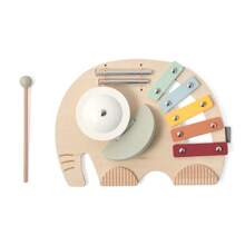 Wooden Elephant Knock Piano Toy, Infant Music Enlightenment Toy, Colorful Elephant Shape Piano, Striking Emits Different Sounds To Attract Baby's Attention, Parent-Child Interaction