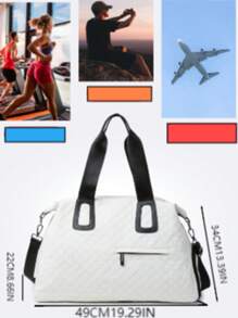 Travel Bag, A Fusion Of Exquisite Craftsmanship And Fashionable Style - White - View 8