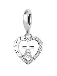 1PC Fashionable Sun, Moon, And Stars Double Headed Pendant For Women Bracelets Bangles DIY Jewelry Making And Daily Outfit Matching Jewelry Decoration For Girls