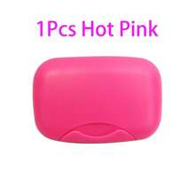 1pc Portable Travel Soap Box, Travel Sealed Waterproof Soap Holder With Cover And Lock, Solid Color Plastic Soap Dish, Soap Storage Case, Bathroom Supplies Teenager Gift Travel Essentials Travel Organizer For Beach Summer Vacation Back To School - Multicolor - View 3