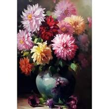 1pc Vintage Floral Still Life Posters Flowers In A Vase Camellia Cherry Blossom Wall Arts Picture For Living Room Home Decor No Frame