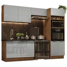 MADESA Baker's Racks - Brown and Grey - View 2