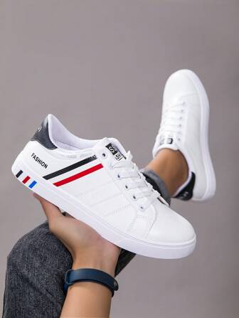 Men's Classic Canvas Sneakers Casual Shoes, Breathable Flat Vulcanized Shoes, Summer New Versatile Student Skater Shoes, Korean Style, Work Oxfords, Size 39-48
