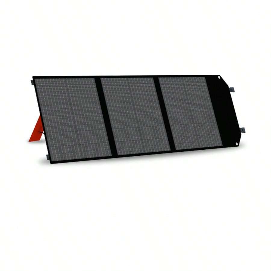 UAPOW 100W Portable Solar Panel - Foldable Paneles Solares With Adjustable Kickstand High Efficiency 22% For Camping RV Marine Backyard