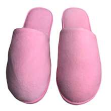 Conforto Soft Slipper In Velvety Plush Comfort (1 Pair) - Baby Pink - View 1
