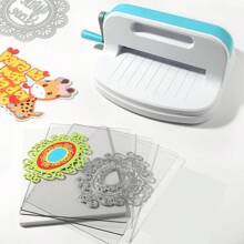 1 szt. Narzędzie do cięcia i wytłaczania ze stali węglowej, przenośna ręczna maszyna do papieru w formacie A4 do tworzenia kartek okolicznościowych