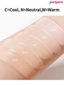 Peripera K-Beauty 双重持久遮瑕膏，尖端遮瑕膏，适用于敏感肌肤，液体遮瑕膏，轻盈，全面覆盖，持久，遮瑕，修饰，遮盖，保湿，提亮，浅沙色，韩式彩妆 - #0.7 Porcelain - 查看 6