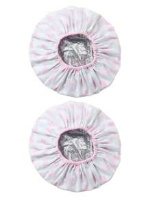 2 chiếc mũ ủ tóc nhiệt, làm bằng giấy bạc, thích hợp sử dụng tại nhà và salon, phụ kiện cho việc nhuộm tóc và ủ dầu nóng. - nhiều màu - Xem 12