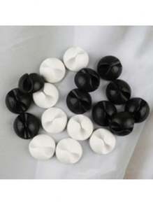 2 个随机颜色圆形电缆整理夹，数据线存储办公室桌面整洁紧固件 - 彩色 - 查看 7