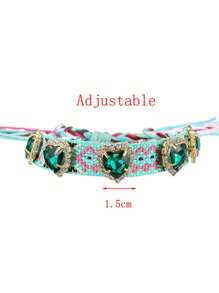 1 pieza Pulsera trenzada con perla de agua dulce irregular, elegante y sencilla, de estilo bohemio, para mujer, hermana, pareja, regalo de graduación, adecuada para uso diario, deportes, commute, citas, fiestas, vacaciones de verano en la playa
