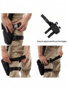 Actical 通用右大腿手枪皮套适用于露营、狩猎、战斗模拟游戏和其他户外活动 - 彩色 - 查看 10