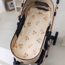 1pc Soft & Comfortable Boucle Stroller Blanket, Thickened Non-Slip Stroller Pad, Suitable For Crib & Bassinet, Reversible
