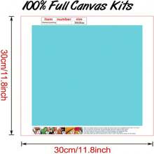 5D DIY Diamond Painting Kit - Colorful Cat Animal Theme With Round Diamonds, Canvas Embroidery Cross Stitch Arts Craft For Home Wall Decor, 11.81x15.75inch