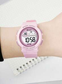 Candy Color Sports Watch For Teenagers, 30M Waterproof Swim, Luminous Alarm Clock Chronograph Shock Resistant Watch - Multicolor - View 6