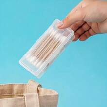 1/2/3pcs Transparent Travel Storage Boxes With Lids - Portable Organizer Box For Toothpicks, Sticks Etc. - Compact Design For Home And Travel Use (Boxes Only)