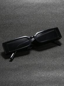 1 Stück kleine schwarze Sonnenbrille im Y2K-Stil für Damen und Herren, geeignet für Sommer-Fotografie und Strand
