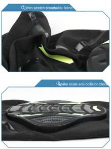 1 Piece Sports Knee Pad, Honeycomb Anti-Collision Knee Support For Basketball, Football, Cycling Gym Accessories Knee Support Sports Knee Pads Gym Knee Pads - Multicolor - View 7