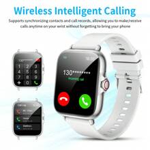 New Hot 1.83-Inch Full Touchscreen Smartwatch For Men And Women, With Wireless Call Answering/Dialing, Pedometer, Calorie Tracking, Multiple Sports Modes, Notification Alerts, Remote Camera Control, Music Playback Control, And Fitness Tracking Functions, Compatible With Android And IOS Smartphones