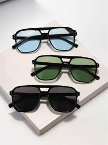 3 pares de gafas graduadas de doble haz oversize, de ajuste elegante y cómodo para adolescentes
