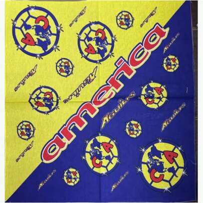 Don Calcetin 12 Paliacate Bandana Estampado Aguilas Del America Campeón