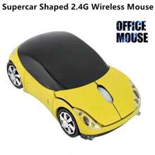 1 pezzo Mouse senza fili a forma di auto da corsa unico, mouse senza fili stile mini supercar, mouse ottico senza fili a forma di auto, mouse da gioco senza fili ergonomico 1600 DPI, mouse senza fili per ufficio 2.4GHz con luci a forma di auto, include ricevitore USB, alimentato da 2 batterie AAA (batterie non incluse), adatto per PC, computer portatile, tablet, ottimo regalo - Multicolore - Visualizzare 23