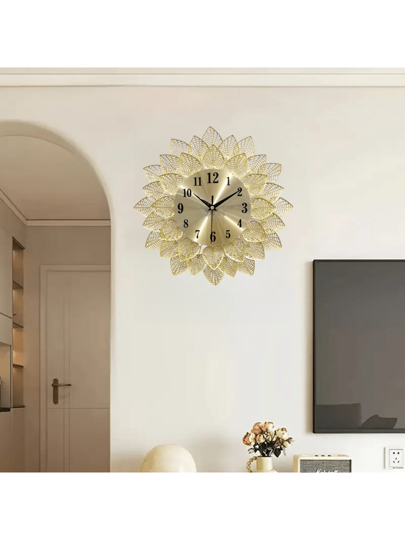 1pc Moderne Silent Metal Wand Klok (33CM/13 Inch) AA Battery Powered ative Clock, Stylish Living Room/Dining Room/Bedroom/Study Mounted Ideal Home ation Birthday Graduation Room Bedroom Dormitory Back To School Surprise Supplies view 6