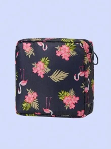 1 Peça Bolsa de Armazenamento de Absorventes Higiênicos, Necessaire Portátil de Grande Capacidade, Estilo Minimalista, Tecido Impermeável para Armazenar Absorventes Higiênicos, Protetores Diários e Tampões, Vibes Boho