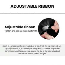 Short Brim Hat For Men Mens Hats Fedora For Women Mens Fedora Hats Classic Manhattan Structured Trilby Fedora Hat For Men Travel Party - 駝色 - 查看 3