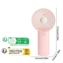 AOYI Mini Hand Fan, Battery Powered Eyelash Drying Fan, Personal Hand Fan, Summer Essentials, One-Button ON/OFF, For Office, Car Interior, School, Beach, Camping, Shopping, (Batteries Not Included)