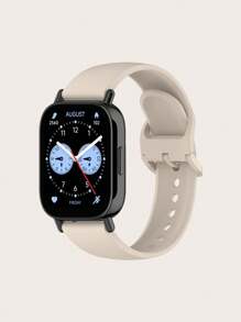 1 قطعة سوار ساعة ذكية قابل للإزالة من السيليكون ذو لون سادة متوافق مع ساعة Redmi Watch 5 لايت