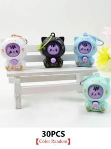 Rock, Paper, Scissors Puzzle Egg Keychain - A Variety Of Mini Finger Toys Suitable For Party Giveaways, Class Prizes, Backpack Pendants, Interactive Hand Games Accessories, Birthday Gifts, Good Gift Bag Stuffing - Party Game Toys With Abs Material - Multi-Piece Pack - Multicolor - View 8