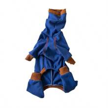Ropa para perros, ropa de peluche cálida de cuello alto para mascotas, ropa ligeramente elástica para patitas, ropa de base cálida para patitas - Caqui - Ver 5