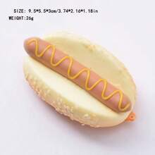 1 件逼真 PU 慢回弹假面包装饰、烘焙摄影道具面包模型、减压和新奇玩具