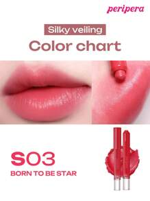 Peripera K-Beauty On My Lip 唇彩笔，可用作唇膏和唇线笔，哑光和闪光，柔滑乳霜质地，日常彩妆，韩妆，1.6g