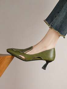 Sandales à talons hauts avec grande boucle en métal, sandales à talons compensés à bout fermé pour femmes pour l'été